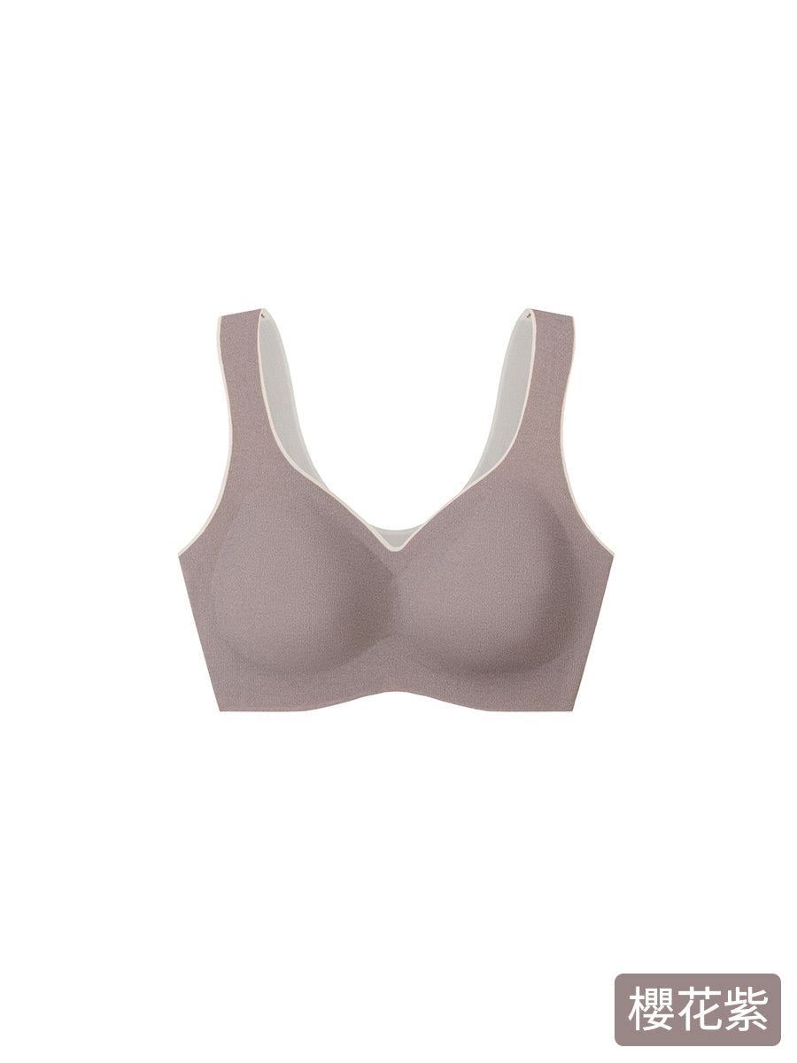 乳膠內衣 爆好穿 舒服軟Q無痕托胸 無鋼圈內衣 S-2XL 運動 無痕 免穿內衣【BE2168】